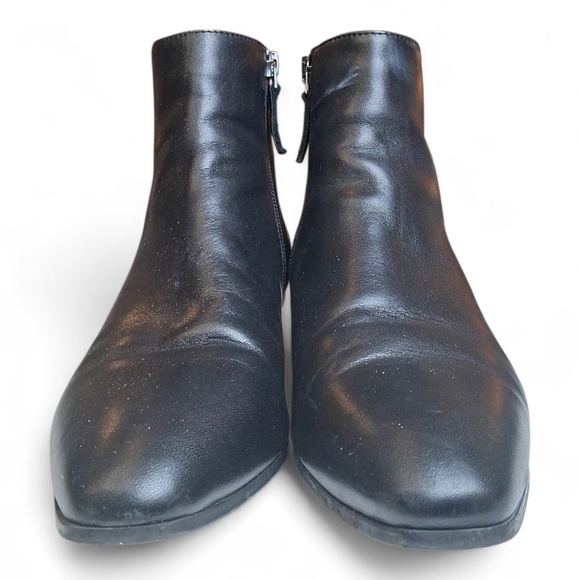 Aquatalia Weatherproof Women's Black Fuoco Calf Leather Ankle Boots 8 - Picture 2 of 10